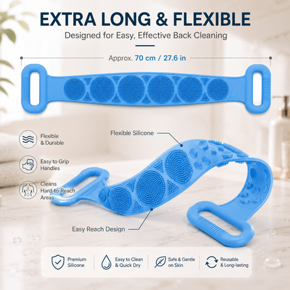 Second item for $0🚿 Double-Sided Silicone Back Scrubber – Long Exfoliating Bath Brush