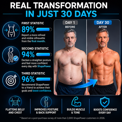 ShapePower™ Compression Shirt For Men Look Slimmer Instantly — Hide Belly Fat & Sculpt Your Body