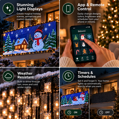 Smart Animated Christmas Balcony Lights