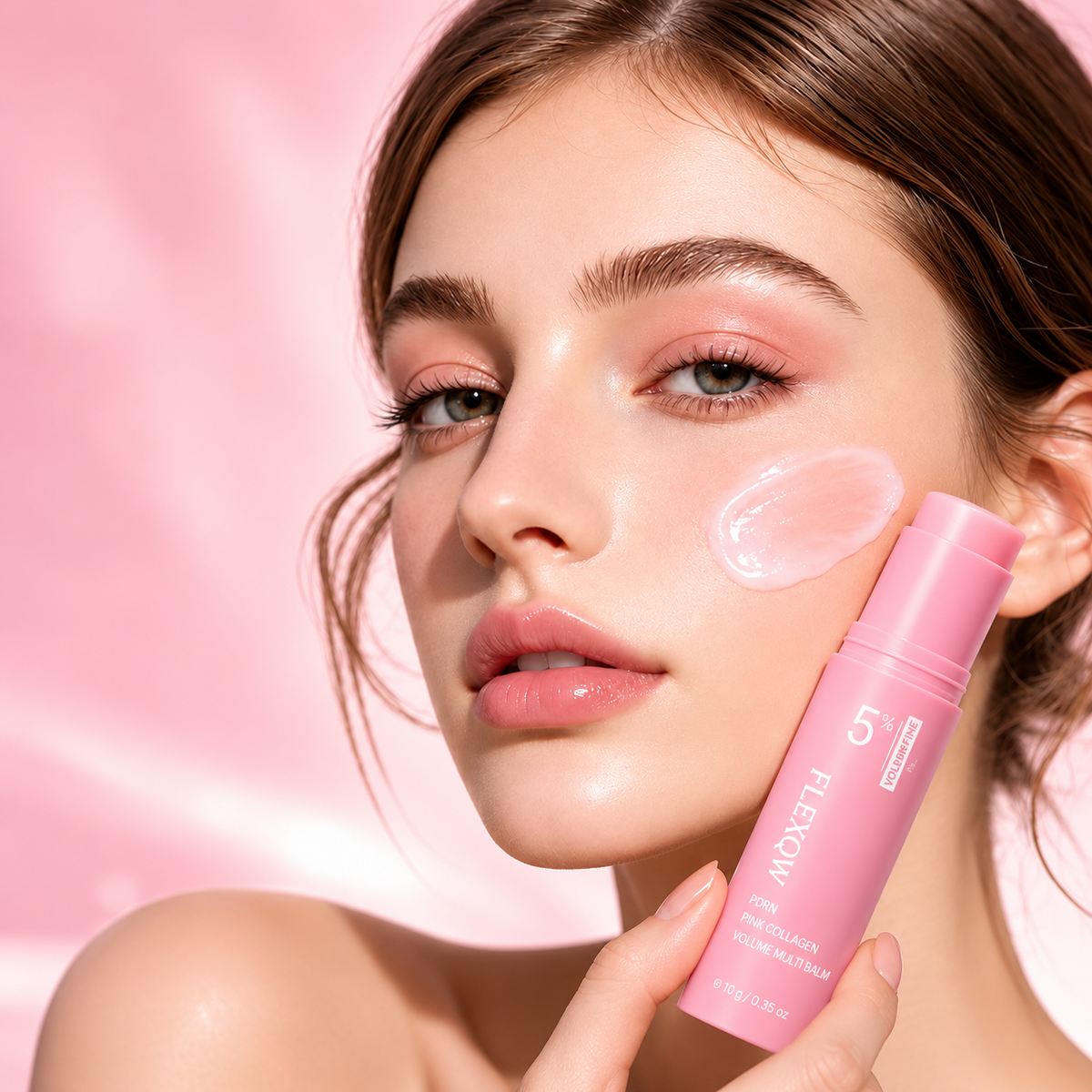 💗✨ Pink Collagen Multi-Use Glow Balm – Plump Lips, Brighten & Glow Anywhere!