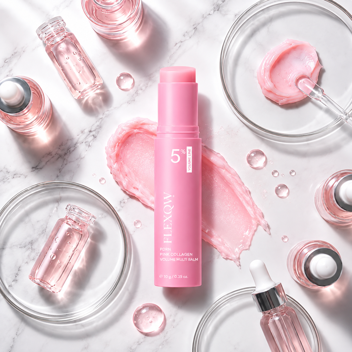 💗✨ Pink Collagen Multi-Use Glow Balm – Plump Lips, Brighten & Glow Anywhere!