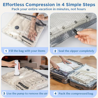 💥New Arrival💥Cordless Travel Vacuum Storage Compression Bag Set