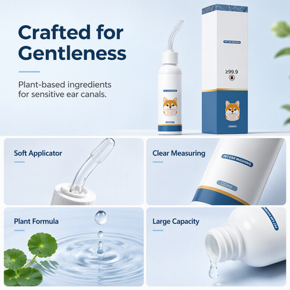 🐶🐱 Tired of Your Pet Scratching & Shaking Their Head? 👂 Soothe Itchy Ears & Keep Them Clean!