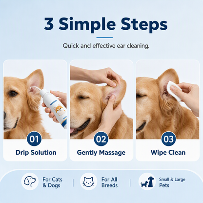 🐶🐱 Tired of Your Pet Scratching & Shaking Their Head? 👂 Soothe Itchy Ears & Keep Them Clean!