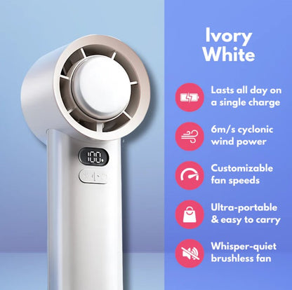🔥❄️ Powerful Cooling Airflow🔥Portable Handheld Cyclone Fan