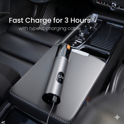 Handheld Brushless Car Vacuum, Wireless 2-in-1 Suction & Blower Dust Cleaner