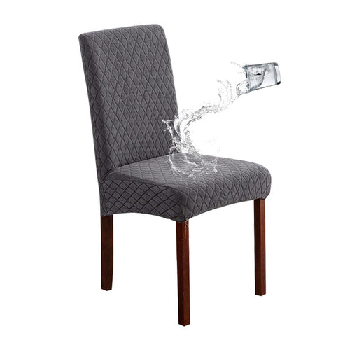 Grey stretch chair cover