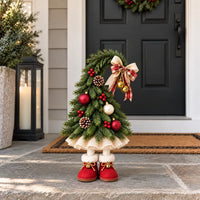 Elf Legs Tilted Head Christmas Tree - Small
