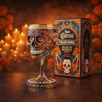 Day of the Dead Collector Goblet – Limited Edition Art Glass
