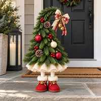 Elf Legs Tilted Head Christmas Tree - Large