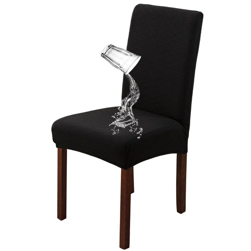 Black stretch chair cover