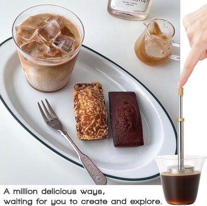 ☕ Press-Style Coffee Filter – Easy Press, Smooth & Fresh Coffee at Home