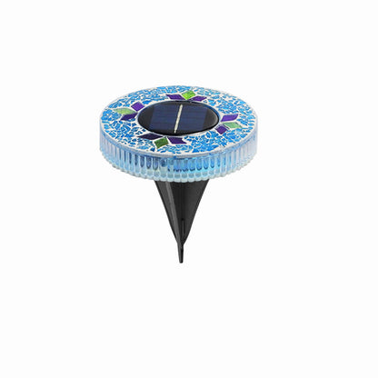 📢Limited Time Offer📢Solar Disk Lights – Handcrafted Mosaic Outdoor LED Waterproof In-Ground & Tabletop Wireless Lighting