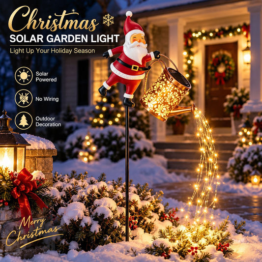 🎄Santa Claus Lawn Light (Rust-proof, wind-resistant, rain-proof, and snow-proof)🎁