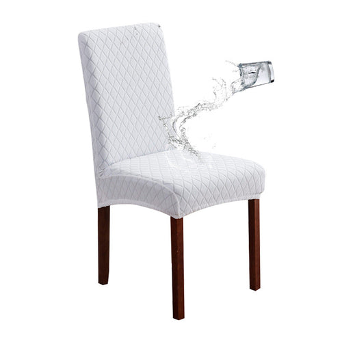 White stretch chair cover