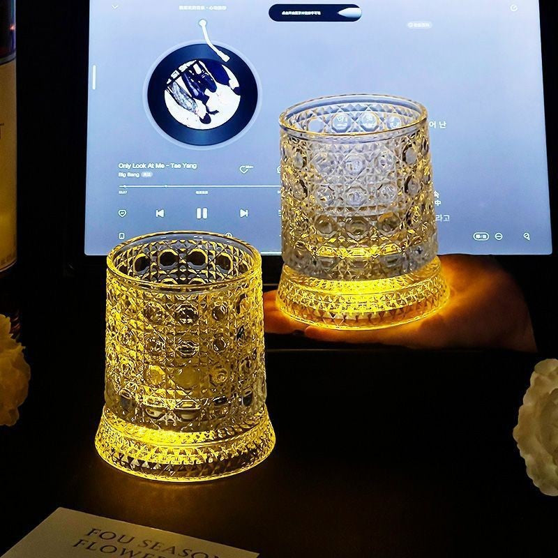 🥃Luxury 360° Rotating Crystal Glass🥂So relaxed at this moment! Luxury glass