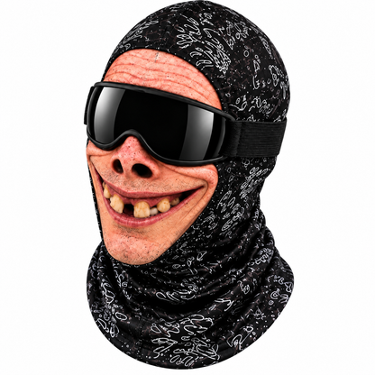 🤣❄️ Funny Realistic Face Ski Mask – Hilarious Winter Balaclava for Skiing, Snowboarding, Parties & Outdoor Fun! 🎿🔥