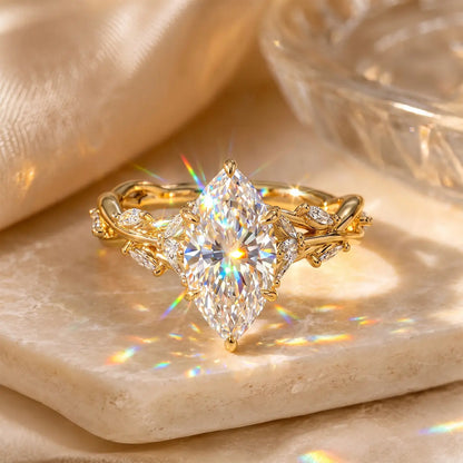 The Everwild Marquise™ Lab-Grown Diamond Vine Ring — The Finger-Flattering Statement That Completes Every Look | Gold or Silver | Last Day Sale-90% OFF🔥