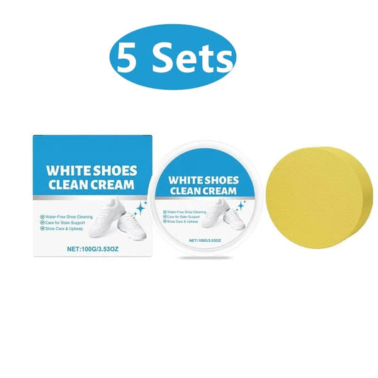 White Shoes Solid Clean Cream