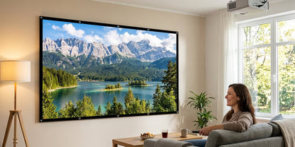 Metallic Anti-Light Projector Screen
