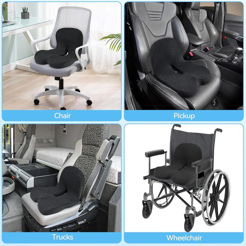 🪑 LIMITED-TIME 50% 🛡️ Non-Slip Memory Foam Seat Cushion for Car & Office – Ergonomic pain relief & breathable mesh – Universal fit, relieves back & tailbone pressure – perfect for long drives or desk work ✨