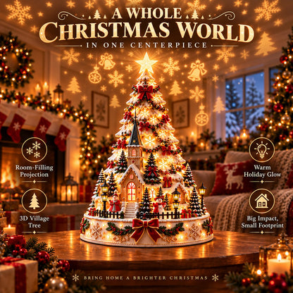 🎄 Tired of Empty, Lifeless Holiday Decor? Transform Any Space Into a Warm Christmas Wonderland with the Christmas Village Lightscape Tree ✨