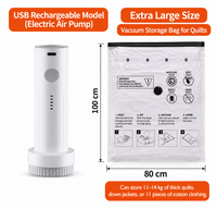 USB rechargeable (electric pump) + Black 80*100cm (extra large)