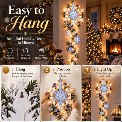 🔥Last Day 50% OFF🔥❄️ Giant Snowflake Blizzard Trail™- Let the Snowstorm Glow Indoors