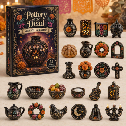 🖤 ✨ 24 DAYS. 24 UNIQUE MINIATURES. 🎁 Discover a New Day of the Dead Surprise Every Day!