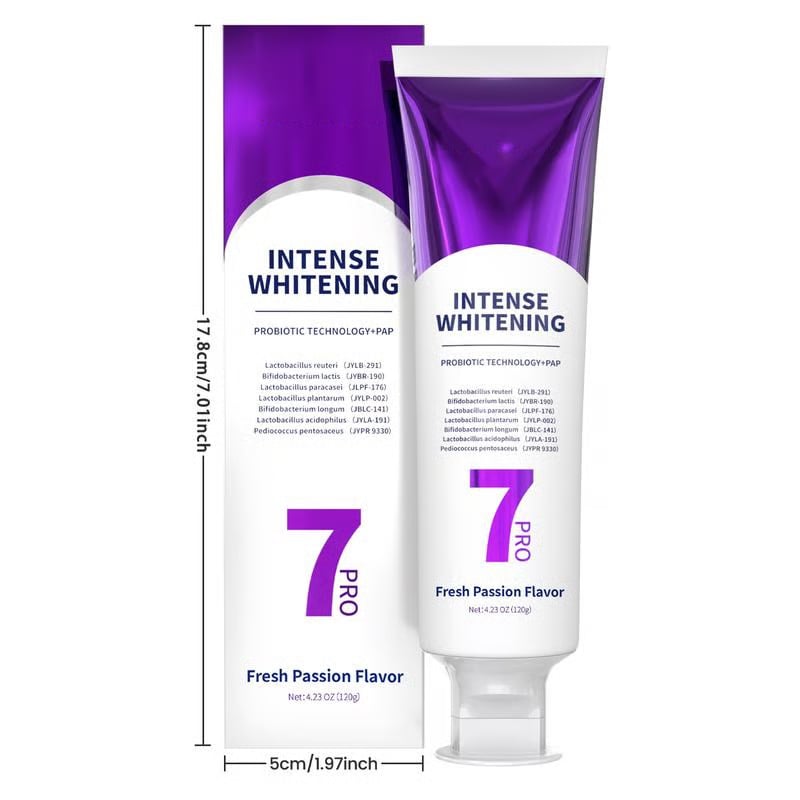 🔥BUY 1 FREE 1🔥New 7-Pro Intensive Toothpaste | Upgraded Purple Formula with 7 Probiotics | Deep Enamel Repair & Long-Lasting Freshness#dealsforyoudays