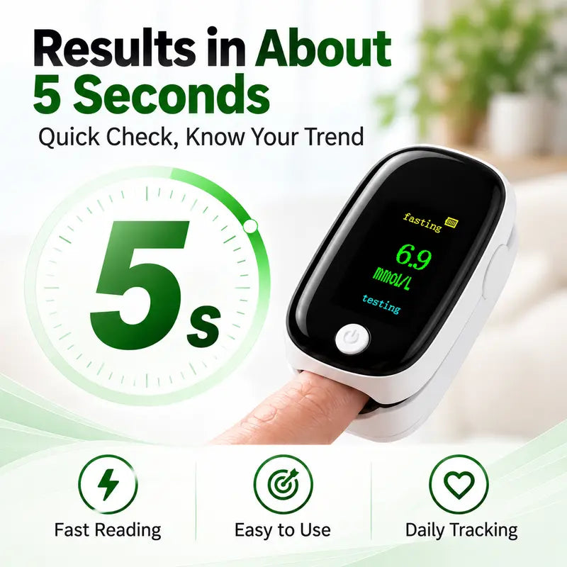 💎(Fewer than 50 left!!!)Non-Invasive Fingerstick Blood Glucose Meter—Results in 5 Seconds.🎁