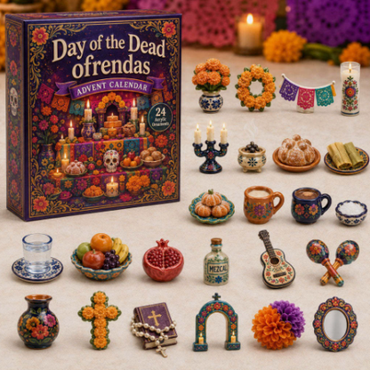 🖤 ✨ 24 DAYS. 24 UNIQUE MINIATURES. 🎁 Discover a New Day of the Dead Surprise Every Day!