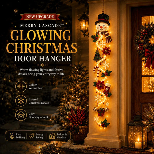 🎄 Glowing Christmas Door Hanger