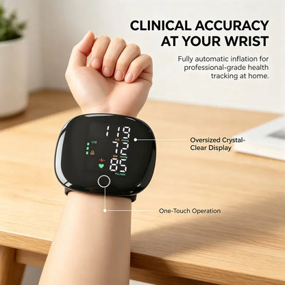💎(Fewer than a hundred items left!)Digital Wrist Blood Pressure and Blood Glucose Monitor (with voice broadcast, adjustable wristband, dual-user memory function, and large display screen)🔥