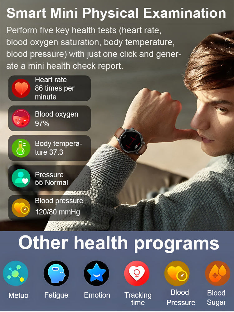🔥HOT SALE 50% OFF❤️ Flagship Smartwatch for Health Protection, 24/7 Health Data Center🥰