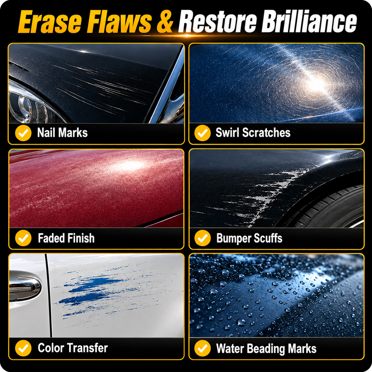 🔥🚗 Car Scratch Remover Wax – Instant Shine