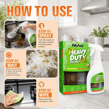 🚨Peach-Scented Powerful Active Foam Kitchen Cleaner (120ml/bottle, includes free towel) — powerfully removes grease and stubborn stains; ready to use—just spray and clean.💖