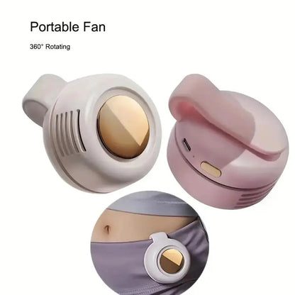 Portable Silent Mini Bladeless Electric Fan - 3-Speed
