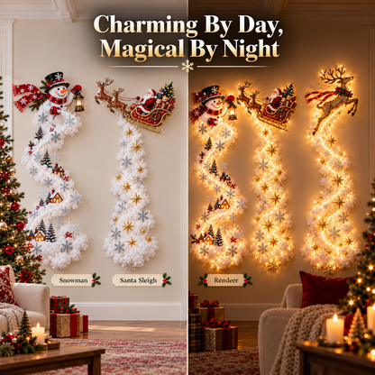 ✨ Turn Any Wall Into Christmas Magic — Create a Warm, Cozy Holiday Glow in Seconds! 🎄