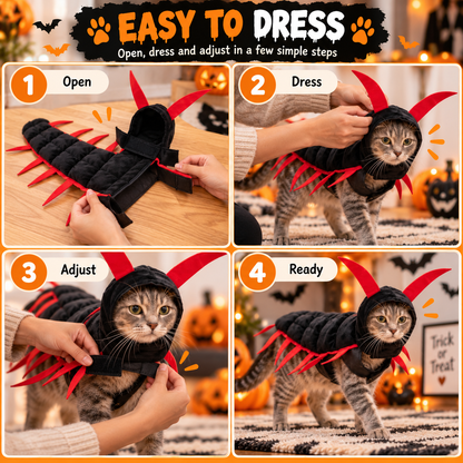 🐱🎃 WANT YOUR CAT TO STEAL THE SHOW THIS HALLOWEEN? 👀🪱 👻 Skip Ordinary Pet Costumes — This Creepy-Cute Centipede Look Is Impossible to Ignore!