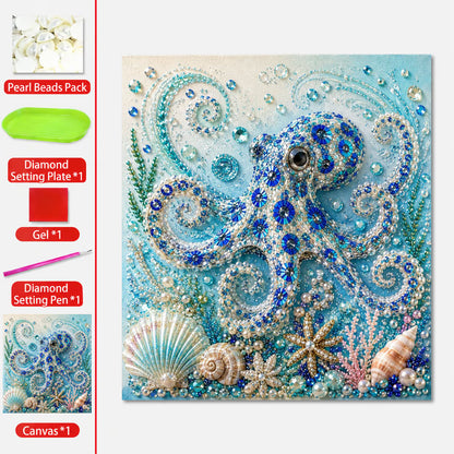 🌊✨ Ocean Theme Pearl Art DIY Kit – Relaxing DIY Craft to Create Stunning Coastal Artwork