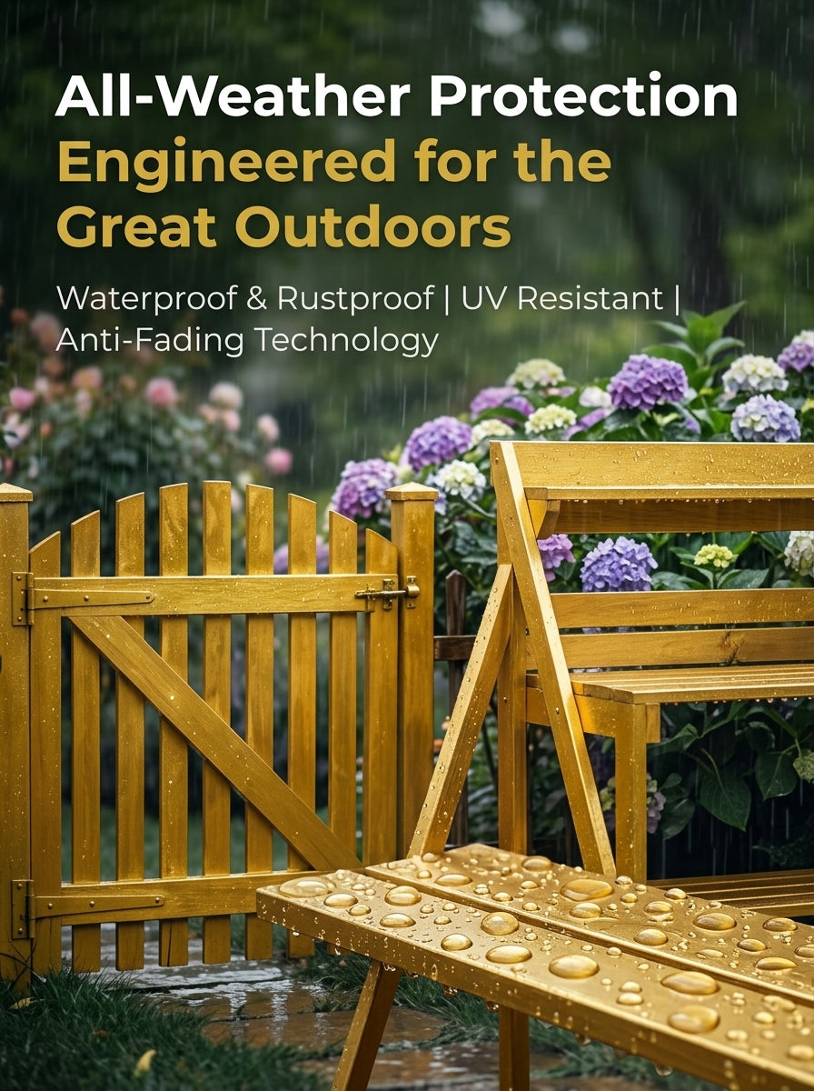 💥BUY 1 FREE 1🔥Water-Based Weather-Resistant Gold Paint