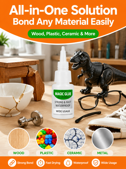 ✨ Limited Time 30% OFF💥One drop, ultra-strong hold — this all-purpose oil-based glue fixes 99% of household repairs fast. Works on almost any material and bonds in seconds.