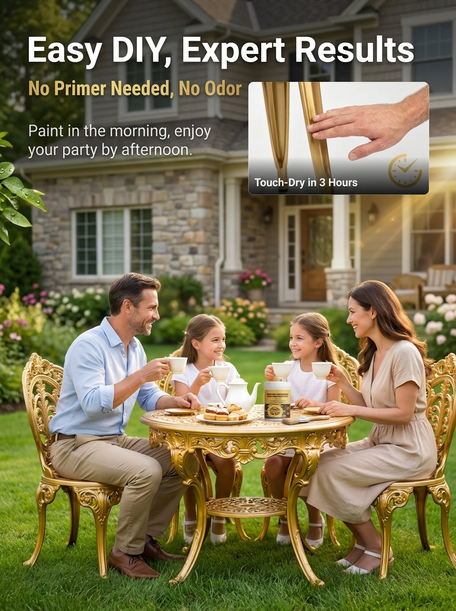 💥BUY 1 FREE 1🔥Water-Based Weather-Resistant Gold Paint