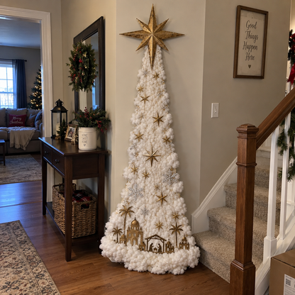 ✨ Turn Any Wall Into Christmas Magic — Create a Warm, Cozy Holiday Glow in Seconds! 🎄