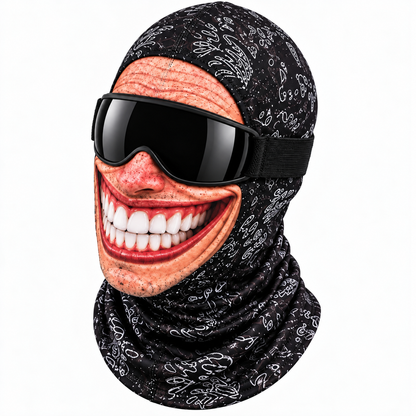 🤣❄️ Funny Realistic Face Ski Mask – Hilarious Winter Balaclava for Skiing, Snowboarding, Parties & Outdoor Fun! 🎿🔥
