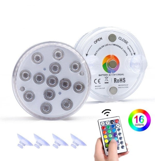 🔥60% OFF🔥🔦Remote Control Waterproof Magnet Suction LED Pool Lights