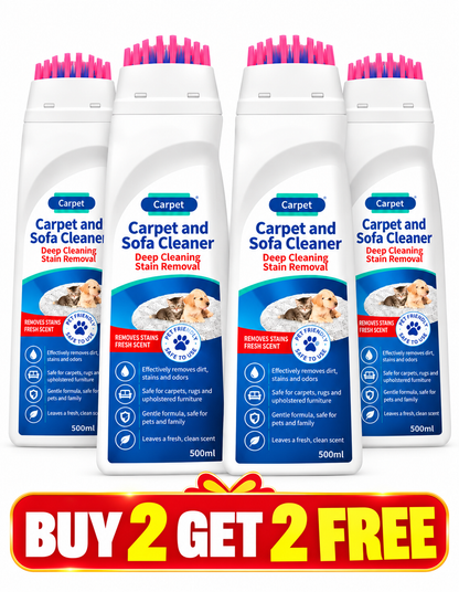 No-Wash Carpet & Sofa Cleaner with Brush