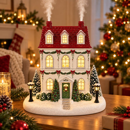 🎄 Your Home Doesn't Feel Festive Yet? ✨ Add Christmas Magic & a Cozy Aroma with This Adorable House Aroma Diffuser! 🏠❤️