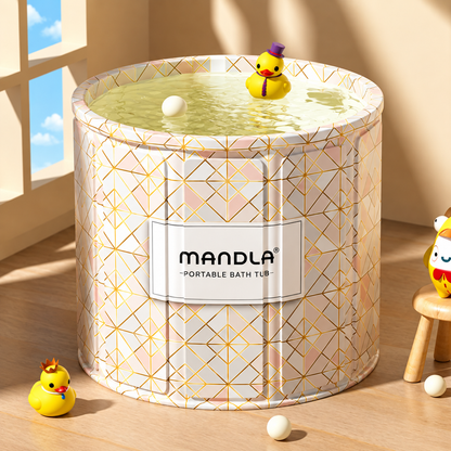 Foldable Portable Soaking Tub – Full-Body Bath for Small Spaces